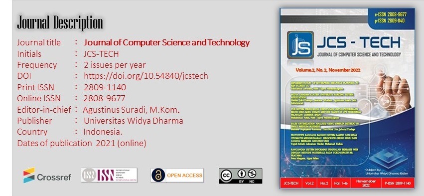 Journal of Computer Science and Technology (JCS-TECH)